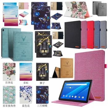 

Case For Lenovo Tab E10 10.1 Tablet Cover Funda TB-X104F TB X104F TB-X104L Slim Magnetic Fold PU Leather Stand Shell +Film +Pen