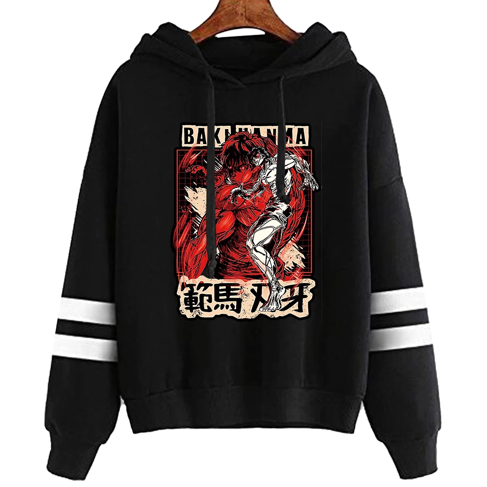 

2021 Hip Hop Manga Streetwear Baki The Grappler Men Women Pullovers Hoodies Sweatshirts Loose