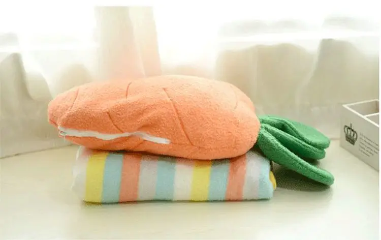 Симпатичное складное покрывало для дивана с морковкой и сердцем для девочек wu xiu tan, декоративная подушка для подушки