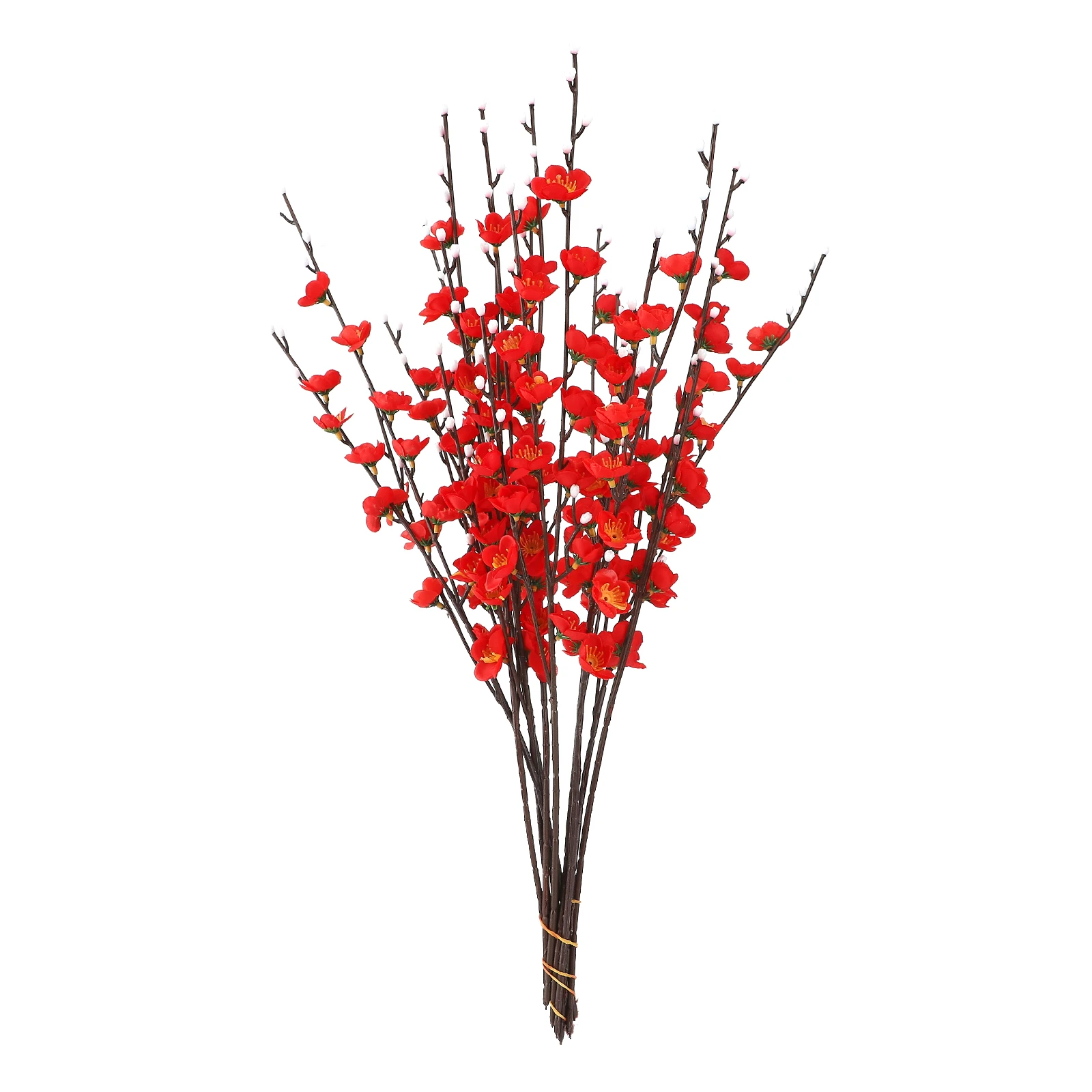 

Fake Wintersweet Long Stem Plastic Decoration Plum Blossom Multicolor Oncidium Flowers Bouquet For Home Wedding Party