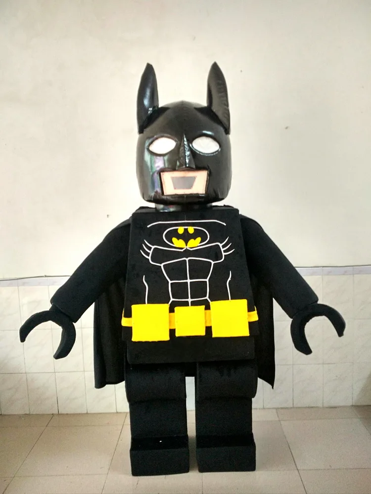 Мультфильм лего-робот Бэтмен маскарадный костюм нарядное платье Вечерние персонаж косплей костюм Хэллоуин костюмы карнавала
