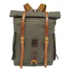 Waxed Canvas Backpack Hiking Camping Rucksack Men Trekking Large Laptop Bag 15 6 inches Vintage Leather Backpack 5