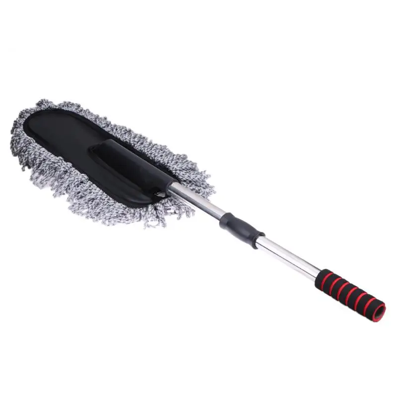 Щетка для чистки автомобиля VODOOL Выдвижная длинная ручка Nanofiber Авто мойка окно Duster восковый порошок Швабра домашний очиститель для удаления пыли щетка