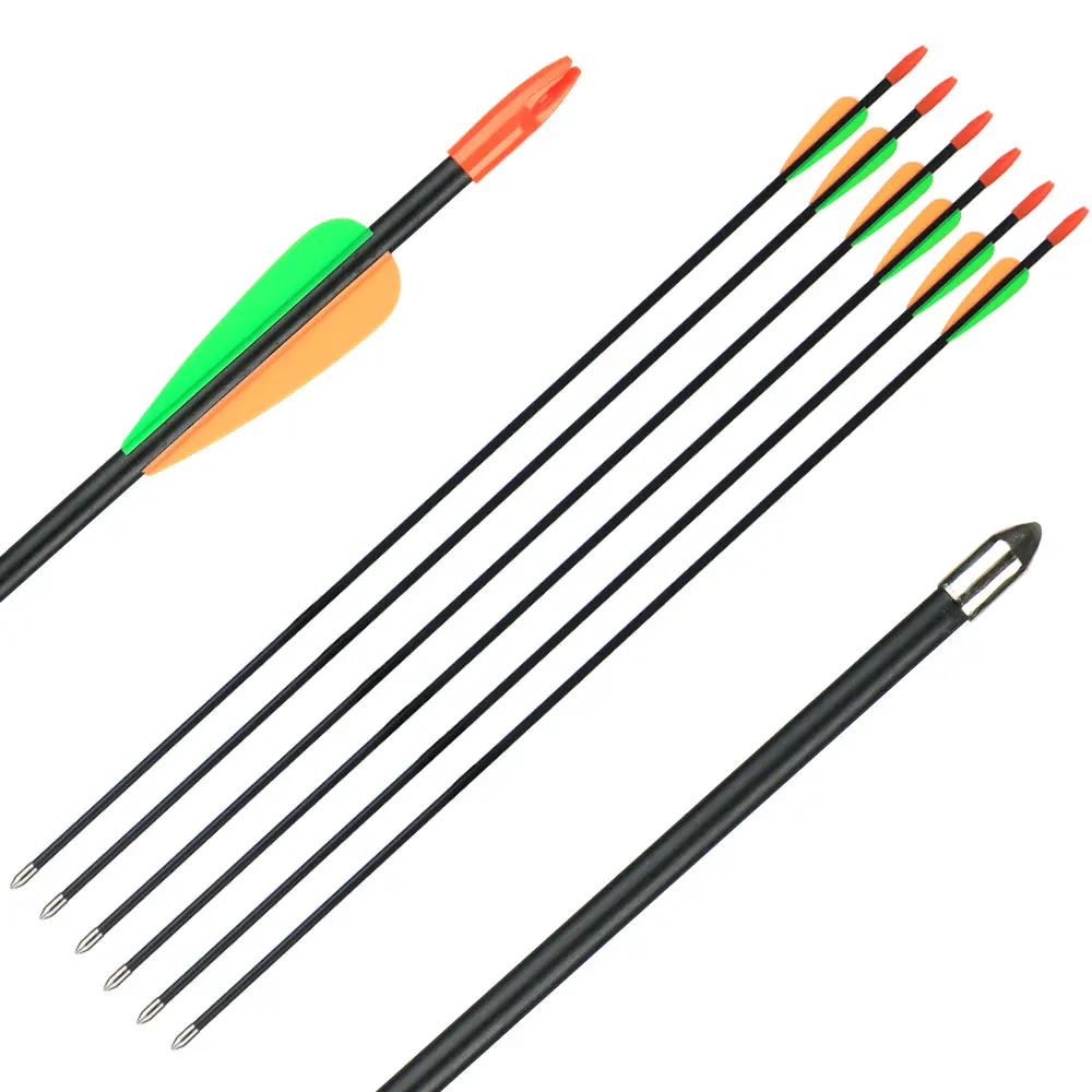 25/" 31/" Fiberglass Arrows Children Arrows for Archery Hunting Practice ARROWS
