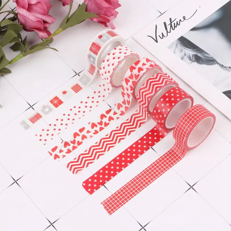 Decorative Christmas Washi Tape Paper DIY Scrapbooking Adhesive School Office Supply | Канцтовары для офиса и дома