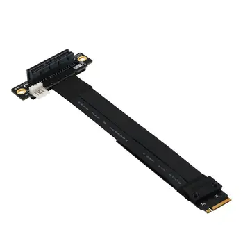 

Riser PCIe x4 3.0 PCI-E 4x To M.2 NVMe M Key 2280 Riser Card Gen3.0 Cable 90° W91A