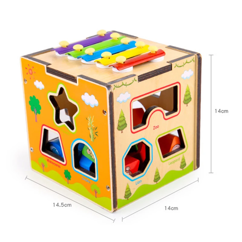 Форма одинаковая познавательная головоломка игрушки Форма интеллектуальная коробка деревянные Обучающие деревянные игрушки строительные блоки игрушки для детей