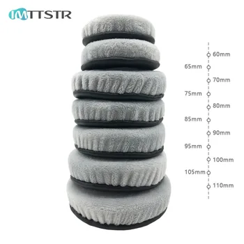 IMTTSTR 1 Coppia di Grigio Universale in pelle di Velluto Orecchio Pad cuffie paraorecchie Cuffie di Ricambio per Tutto il formato Rotondo