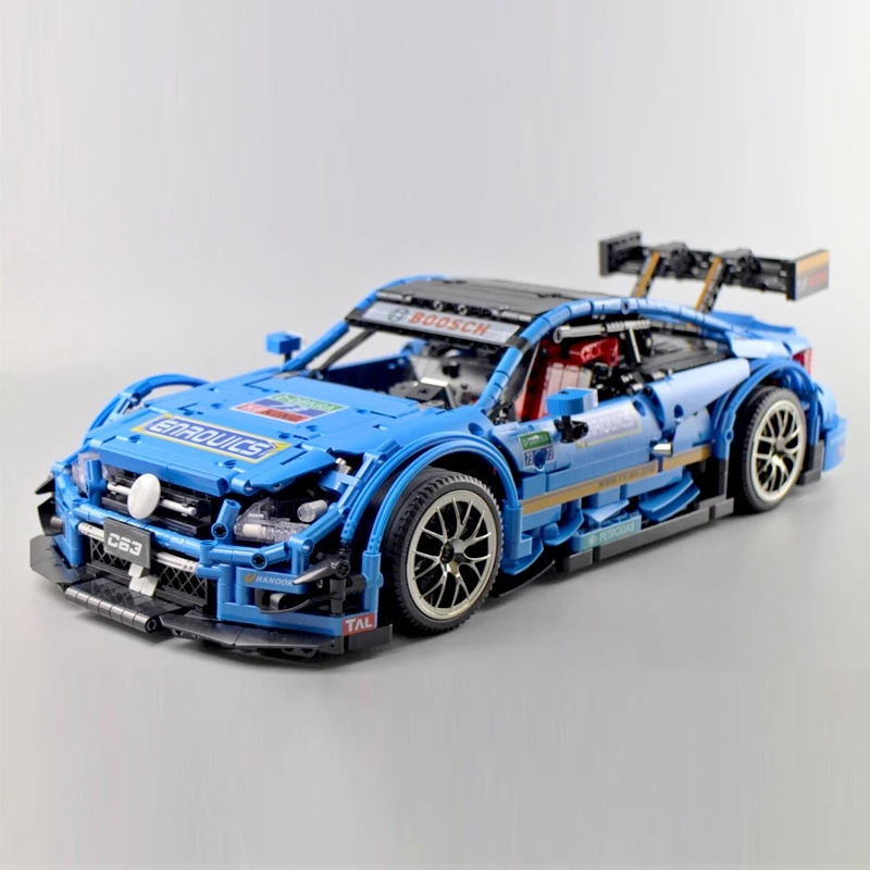 13073 Technic RC гоночный автомобиль AMG C63 DTM совместим с MOC-6687 6688 строительные блоки кирпичи приложение управления с светодиодный игрушки подарки