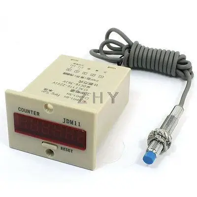 

LJ8A3-2-Z/BY DC 6-36V PNP 2mm Inductive Proximity Sensor Switch w Counter