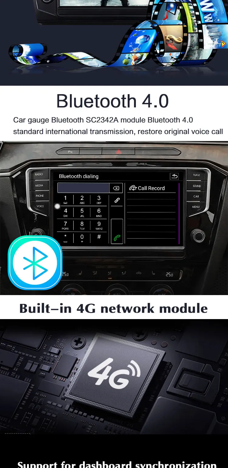 Автомобильный мультимедийный плеер DVD Android8.1 для Volkswagen/Golf/Polo/Tiguan/Passat/JCC/SEAT/leon/Skoda/EOS " 2G/32G радио gps