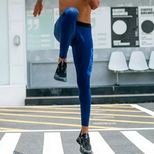 Дизайн мужские компрессионные штаны Тренировочные колготки для бега спортивные базовый слой классные сухие брюки с карманами леггинсы для тренировок