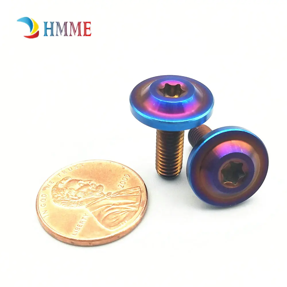 Титановый болт для езды модификация оболочки M5 x15/20 M6x10 16 20 30 мм Бабочка зонтик Torx головка титановый винт Ti Застежка