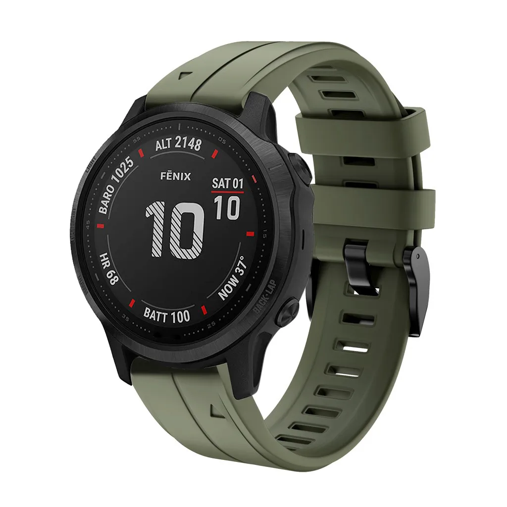 Силиконовый быстросъемный ремешок для наручных часов, браслет для Garmin fenix 6 S/6 Spro, браслет для наручных часов, 11 цветов, 19Nov08