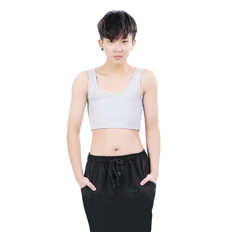 Tomboy Chest Binder One Shoulder Buckle Short Side Hook Breast