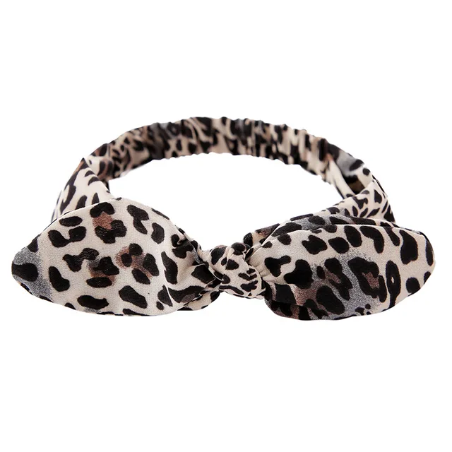 Plain Polyester Bunny Ears Headband For Women Female Elastic Bow Hairband Women's Headwear Hair Accessories повязка на голову 21