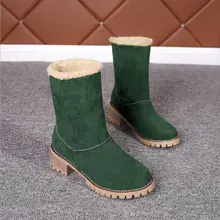 Зимние сапоги; женская обувь; женские ботинки; ботильоны; модные теплые ботинки; Новинка года; зимние ботинки на толстой подошве с плюшевой подкладкой; большие размеры; X171