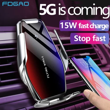 10 ワットチーワイヤレス車の充電器自動重力空気ベント急速充電 3.0 急速充電 iphone XS XR × 8 サムスン S10 S9 S8