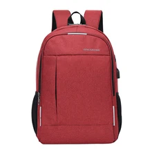 Мужская сумка с карманами светоотражающий ремень с противоугонной верхней ручкой для путешествий полиэстер однотонный рюкзак для ноутбука usb порт для зарядки большой емкости