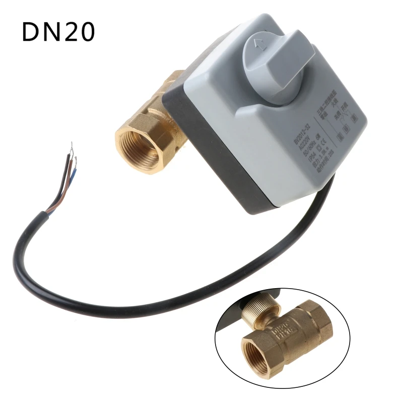 AC220V DN15 DN20 DN25 2-сторонний 3 провода Стандартный Электрический актуатор с ручным