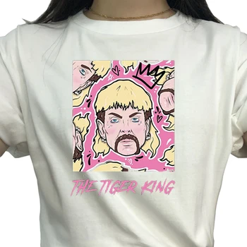 

Tiger King Tshirt Women Free Joe Exotic For President Tops T Shirt Short Sleeve 2020 Summer Tees Cotton Tshirts Funny Streetwear