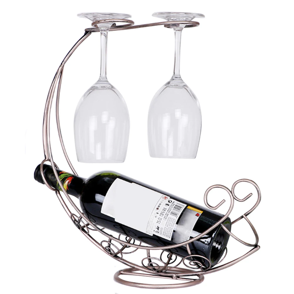 Шампанское Red Wine Rack Wine Glass Holder Shelf Bottle Rack Pirate Ship Goblet Decoration Racks DIN889 - Цвет: Шампанское