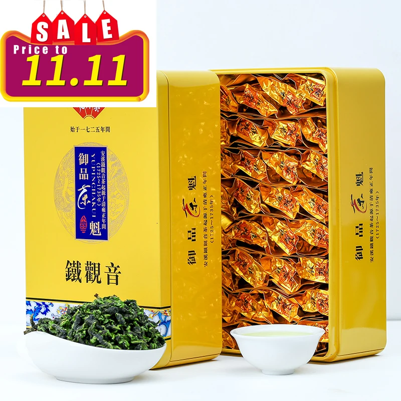 

500g Chinese Anxi Tiekuanyin Tea Fresh Green Oolong Tea Weight loss Tea BeautyPrevent Atherosclerosis Cancer Prevention Food