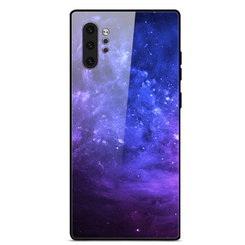 Premium Tempered Glass Protective Phone Case with Hard Back Cover and Bumper Guard