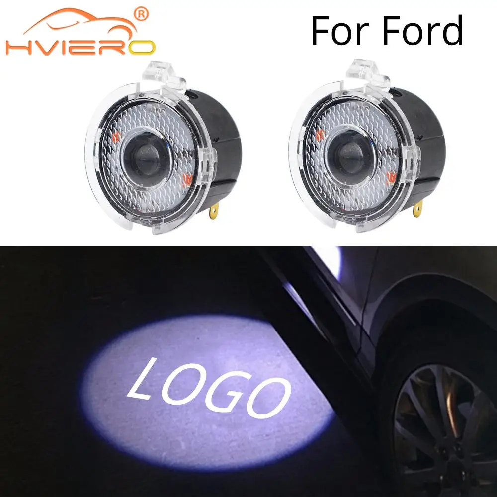 

2X Welcome Logo Light Car Led for Ford Rear View Mirror Laser Projector LED Photo Logo Lamp Car Door Auto Lamp Light Dc 12V