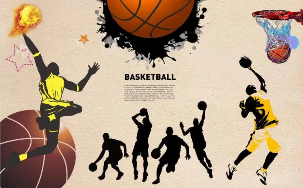 Personalizado famoso basquete estrelas jogar basquete papel de parede 3d  fãs quarto mural papéis decoração da sua casa 3d - AliExpress