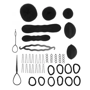 

Bun Maker 12Pcs Hair Styling Accessories Kit Set DIY Twisting Hair Braid Hairdresser Salon Tool Hair Styling Tools