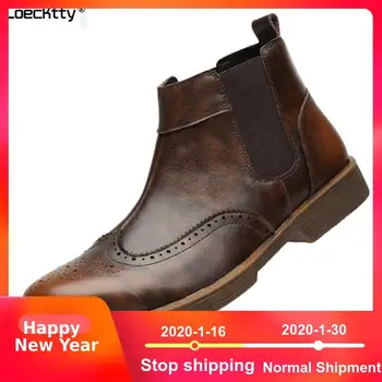 

High Quality Genuine leather Autumn Men Boots Winter Waterproof Ankle Boots Riding Boots Outdoor Working Boots Men Shoes size 45