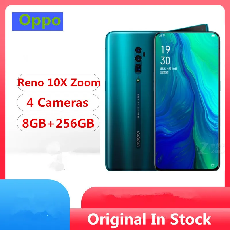 Смартфон Oppo Reno 10 кратный зум Snapdragon 855 6 дюйма AMOLED 48 МП 8 + 256 ГБ VOOC 3 0|Смартфоны| |