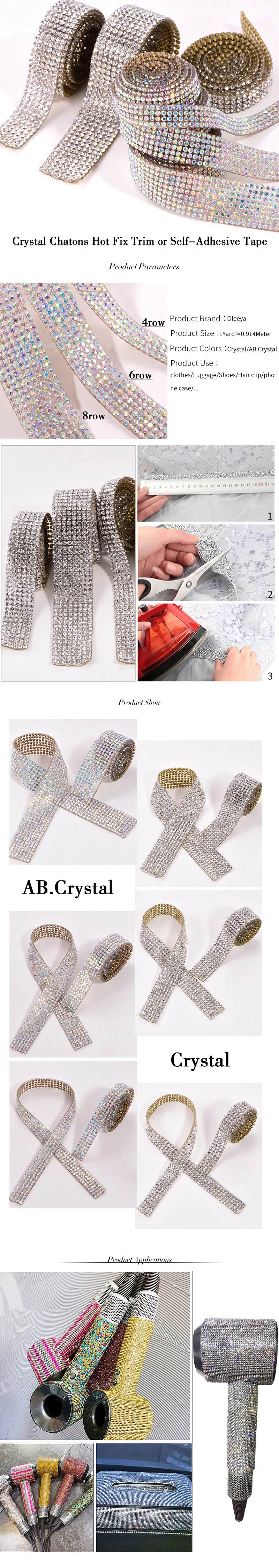 Oleeya Hot Fix Crystal Glass Tape