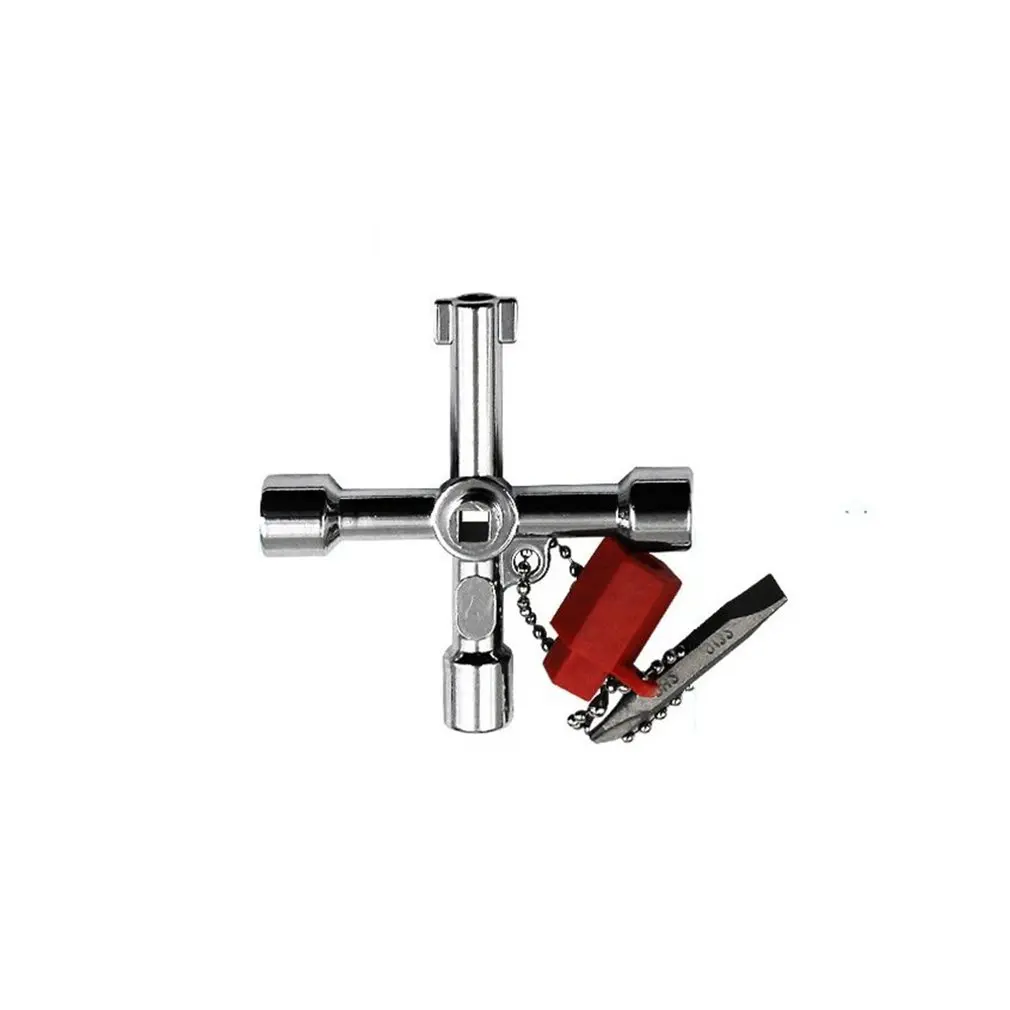 

Key Wrench Cross Switch Alloy Universal Square Wrench Tool for Elevator Electrical Cupboard Box Cabinet socket wrench