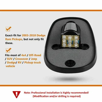 

For Ford SUV Truck Cab Roof Lights Smoked Lens 142x42x45mm Amber Marker