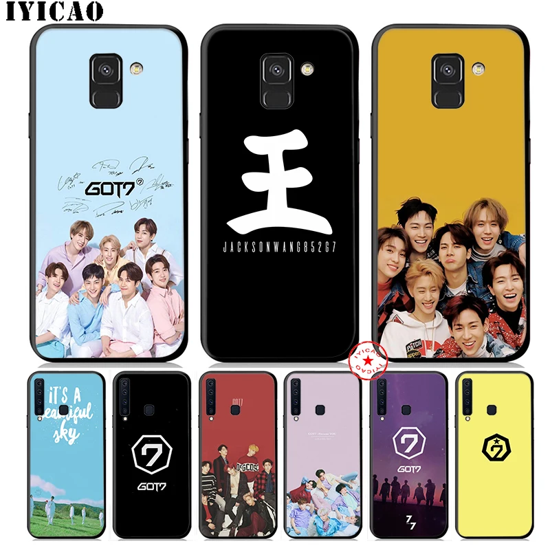 

IYICAO Got7 Band K Pop Got 7 Soft Phone Case for Samsung Galaxy A9 A8 A7 J6 A6 Plus 2018 A5 A3 2016 2017 Silicone Cover