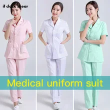 Кисть для рук Униформа женские наборы скрабов с короткими рукавами медицинская одежда медсестры доктор рабочие комплекты униформы форма медсестры одежда S-3XL