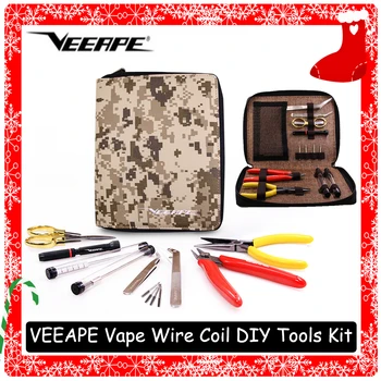 

Vape DIY Tool Bag Veeape camouflage Carry Bag Tweezers Pliers Wire Heaters Kit Coil Jig Winding For Packing Vape Accessories