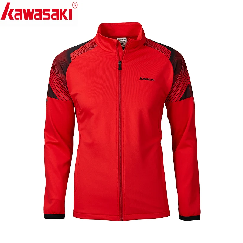 Kawasaki Мужская куртка для бега, рубашка для фитнеса с длинным рукавом, тренировочная майка для бега, спортивное пальто, куртки для бега на молнии, JK-R1810