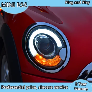 

Car Styling Car Styling For BMW mini R56 headlights 2007-2013 For R56 head lamp led DRL front Bi-Xenon Lens Double Beam