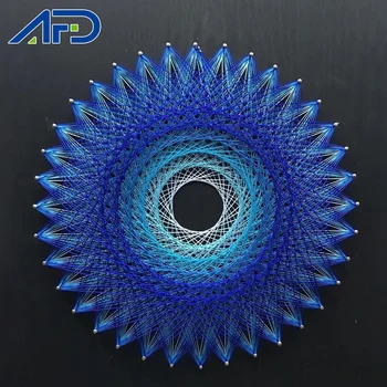 

DIY String Arts and Crafts 11.8Inch Office Desk Decoration Home Decor DIY Painting Materials Kit for Kids Adults 30x30cm