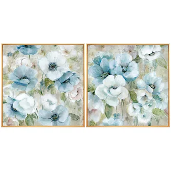 

Kan Mi Flowers hand-painted Oil Painting Decorative Painting The Living Room Wall Bedroom Villa Entrance Hallway Mural Paintings