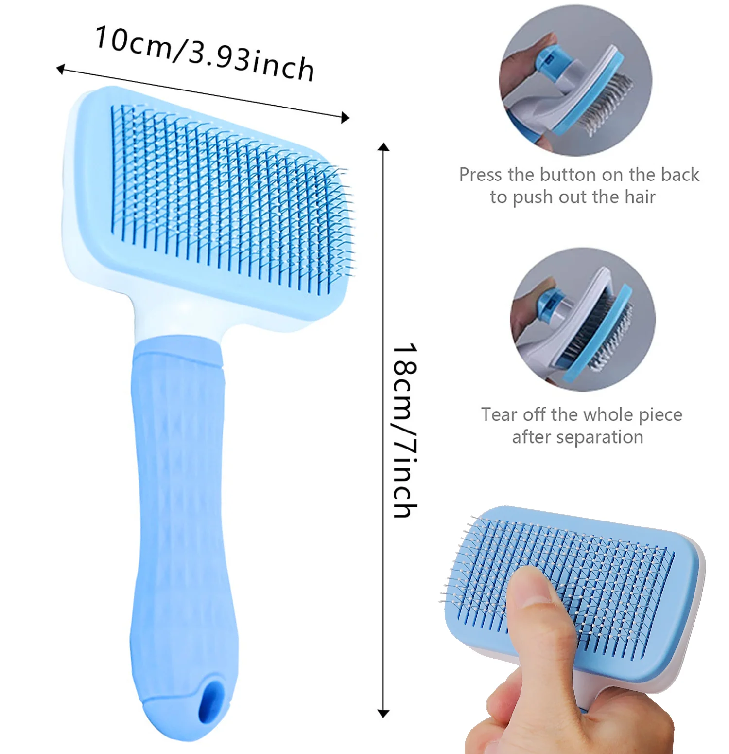 Efficient Long Hair Dog Hair Remover Brush