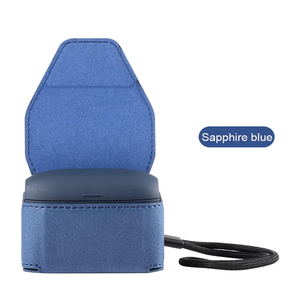sapphire blue Защитный чехол с Litchi, ЧЕХОЛ ДЛЯ Jabra Elite 65 t, настоящие беспроводные наушники, портативный чехол для наушников, противоударный чехол - Цвет: sapphire blue