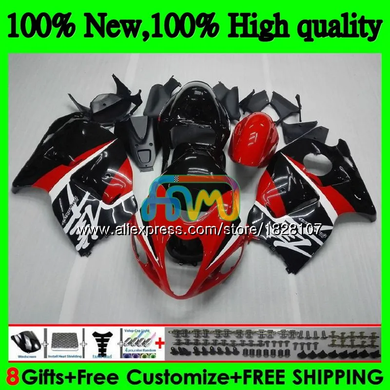 Корпус для SUZUKI Hayabusa GSXR 1300 GSXR1300 96 97 98 99 01 48BS. 36 GSXR-1300 1996 1997 1998 1999 2000 красный цвет: черный; популярная модель 2001 обтекатель