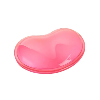 

10pcsComputer Mouse Pad Heart-shaped Comfort 3D Wrist Rest Silica Gel Hand Pillow Memory Cotton Mouse Pad For Office accessories