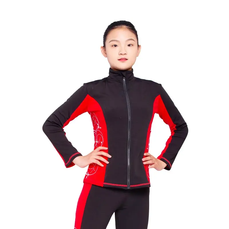 Girls' figure skating clothes four seasons hot drilling thin velvet summer children's skating training pants performance clothes