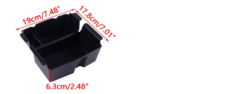 CITALL подходит для Jeep Wrangler JL JLU 19x17,8x6,3 см Черный Автомобильный интерьер центральная консоль подлокотник ящик для хранения лоток