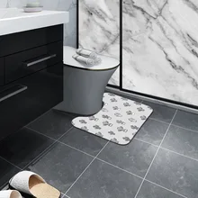 Корейский стиль простая Туалетная камеры подставка под тарелку u-образный каботажное судно Ванная комната туалет, хорошо впитывают воду, нащего завода можно стирать в машине